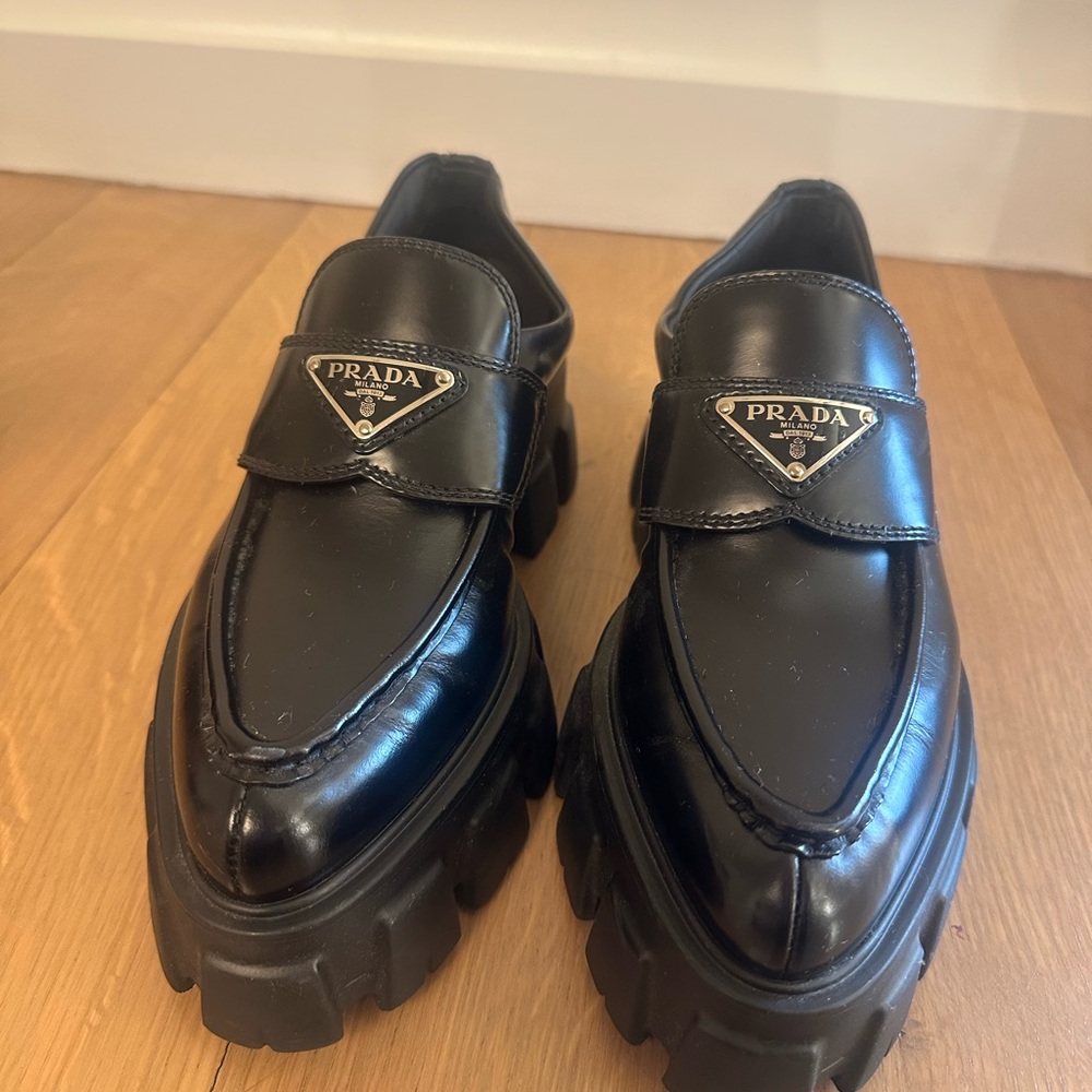 Prada Black Loafers